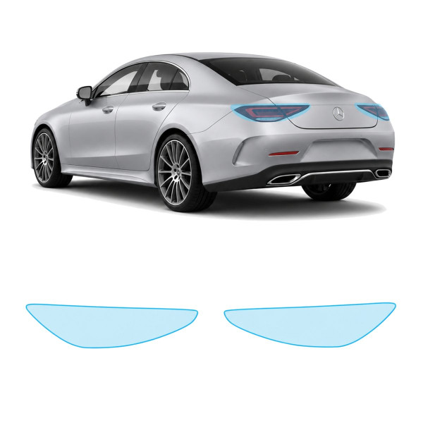 Антигравийная защитная бронепленка по лекалам для Mercedes-Benz CLS C257 facelift 2021-2023 - задние фонари стопы