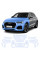Антигравийная защитная бронепленка по лекалам для Audi Q5 FY facelift 2021-2024 - передняя часть авто (капот бампер фары крылья)
