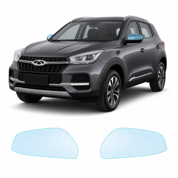 Антигравийная защитная бронепленка по лекалам для Chery Tiggo 4 I 2017-2022 - зеркала