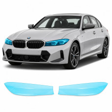 Антигравийная защитная бронепленка по лекалам для BMW 3 Series G20 facelift 2022- оптика (фары и ПТФ)