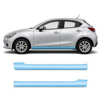 Антигравійна захисна бронеплівка за лекалами для Mazda Mazda2 DJ 2014-2019 - нижня зона кузова пороги