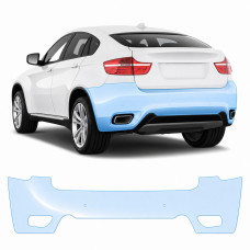 Антигравийная защитная бронепленка по лекалам для BMW X6 E71 2008-2014 - задний бампер
