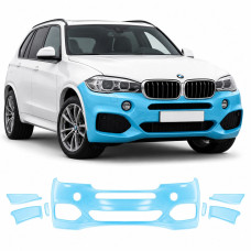 Антигравийная защитная бронепленка по лекалам для BMW X5 F15 2013-2018 - передний бампер