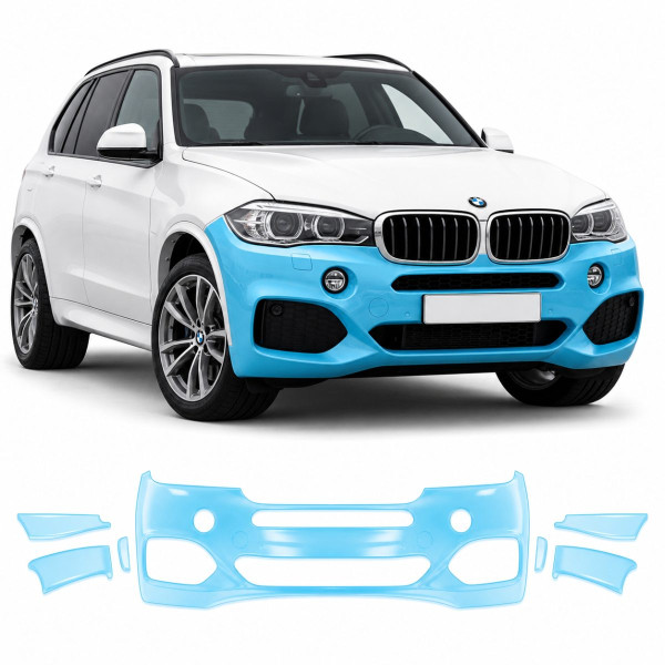 Антигравійна захисна бронеплівка за лекалами для BMW X5 F15 2013-2018 - передній бампер