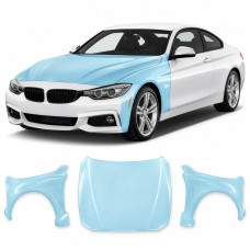 Антигравийная защитная бронепленка по лекалам для BMW 4 Series F32 2013-2020 - капот и передние крылья