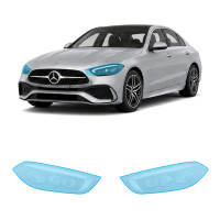 Антигравийная защитная бронепленка по лекалам для Mercedes-Benz C-Class W206 2021- оптика (фары и ПТФ)