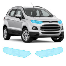 Антигравійна захисна бронеплівка за лекалами для Ford EcoSport II 2014-2017 - оптика (фари та ПТФ)