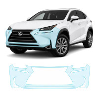 Антигравійна захисна бронеплівка за лекалами для Lexus NX AZ10 2014-2017 - передній бампер