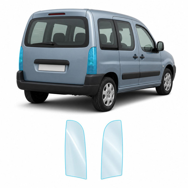 Антигравійна захисна бронеплівка за лекалами для Citroen Berlingo I facelift 2002-2018 - задні ліхтарі стопи
