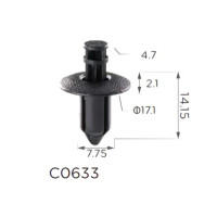 Кліпса розпірні Honda Toyota Suzuki Subaru Mitsubishi Nissan 91505-SL0-003 (C633)
