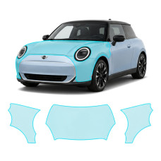 Антигравийная защитная бронепленка по лекалам для Mini Cooper Electric J01 2024- капот и передние крылья