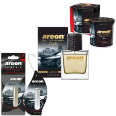 Набір ароматизаторів повітря Areon Car Gold (Gold)