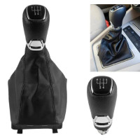 Ручка КПП з пильником у зборі Модельна для Skoda Octavia A7 2014-2021 Екошкіра (5 Швидкостей) №34