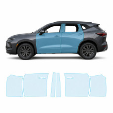 Антигравійна захисна бронеплівка за лекалами для Chevrolet Blazer III facelift 2023-2025 - зони дверей і стійки вікон