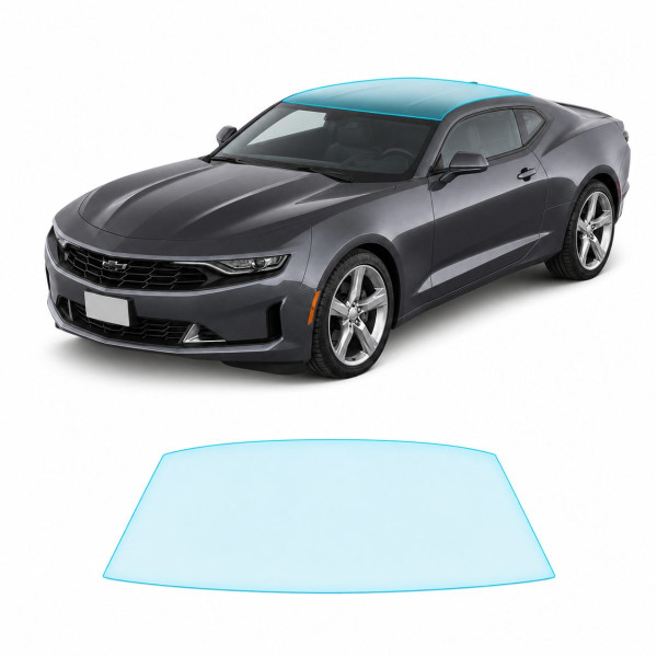 Антигравійна захисна бронеплівка за лекалами для Chevrolet Camaro VI facelift 2019-2024 - зона даху