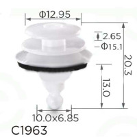 Клипса крепления карты двери молдинги HYUNDAI KIA CHRYSLER MITSUBISHI (92552-36000 9255236000) (C1963)