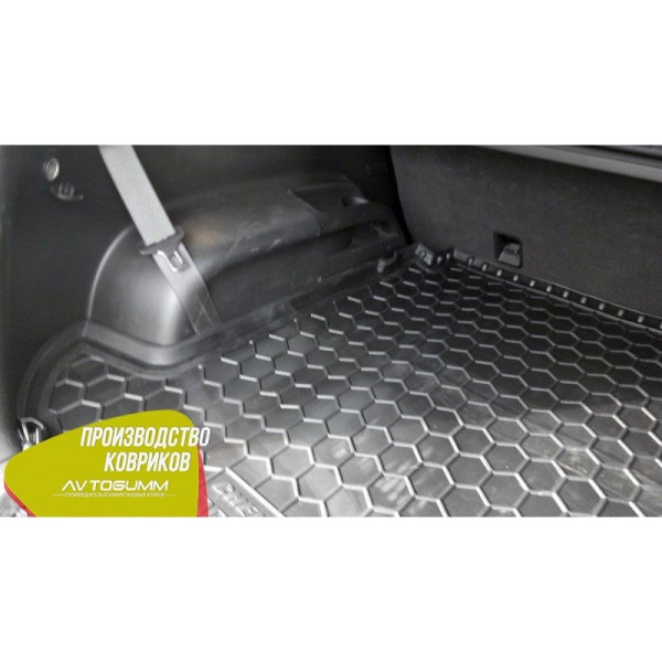 Автомобільний килимок в багажник Chevrolet Orlando 2011-(7-місць) / Гумовий (Avto-Gumm)