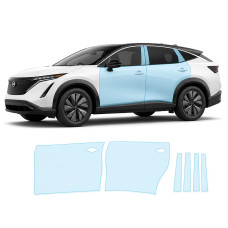 Антигравійна захисна бронеплівка за лекалами для Nissan Ariya 2022- зони дверей і стійки вікон