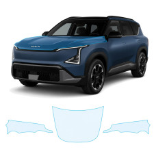 Антигравийная защитная бронепленка по лекалам для Kia EV5 I 2024- капот и передние крылья