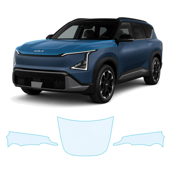Антигравійна захисна бронеплівка за лекалами для Kia EV5 I 2024- капот і передні крила