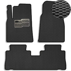 Коврики в салон EVA для Chevrolet Captiva 2006-2010 с подпятником Черные 5 шт