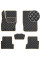 Килимки в салон для Ford Focus II 2004-2010 Екошкіра Бежеві 5 шт (Rombus)