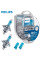 Автолампа галогенна Philips WhiteVision ultra +60% H4 60/55W 4200K W5W Blue 2 шт (12342WVUSM)