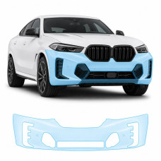 Антигравийная защитная бронепленка по лекалам для BMW X6 G06 facelift 2023- передний бампер