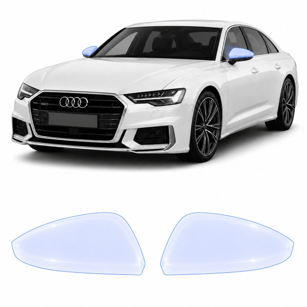 Антигравійна захисна бронеплівка за лекалами для Audi A6 C8 2018-2022 - дзеркала