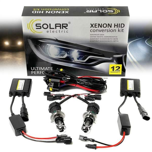 Комплект ксенону Solar H4 5000K 85V 35W P43t-38 Ballast+Wire 2 шт (4450)