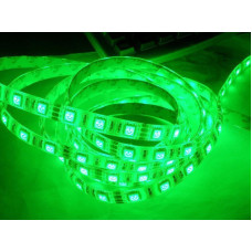 Стрічка Діодна 12v 15см зелена SMD (5050) гнучка / поліуретан покриття Econom