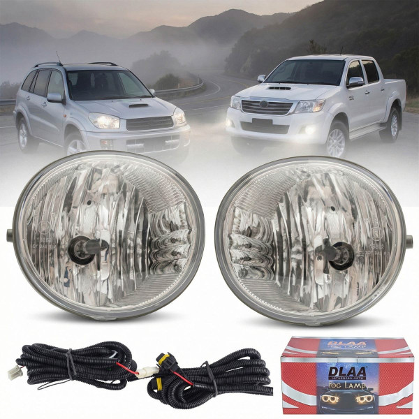 Протитуманні фари для Toyota Rav 4 2003-2008 Fortuner 2012-2015 Hilux 2005-2014 12V55W з проводкою Комплект (TY-461)