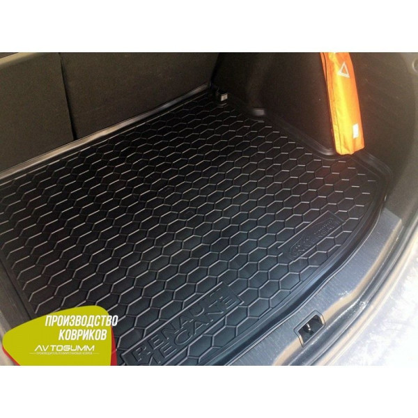 Автомобильный коврик в багажник Renault Megane 3 2009- Universal с ушами / Резиновый (Avto-Gumm)