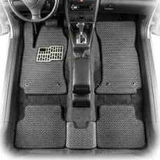 Коврики в салон EVA для Audi A4 B5 1994-2001 с подпятником Серые 5 шт
