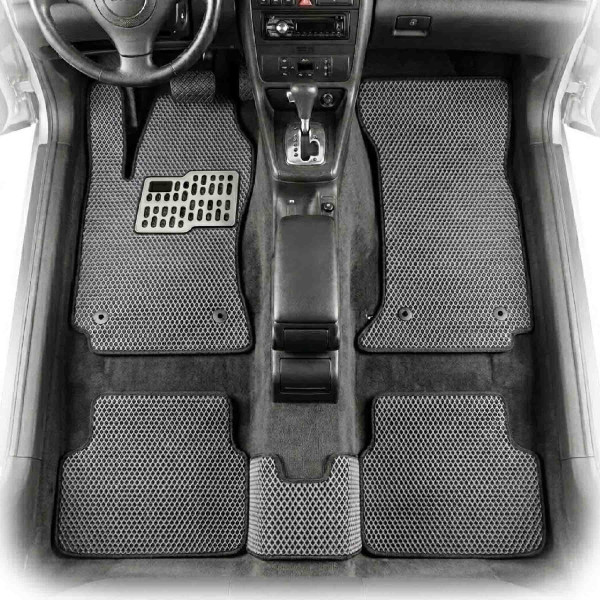 Килимки в салон EVA для Audi A4 B5 1994-2001 з підп'ятником Сірі 5 шт
