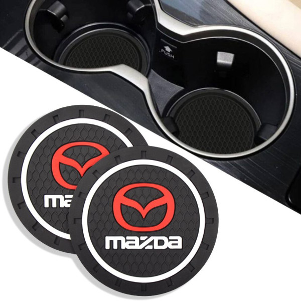 Антискользящий коврик В Подстаканник Mazda ⌀7 см 2 шт