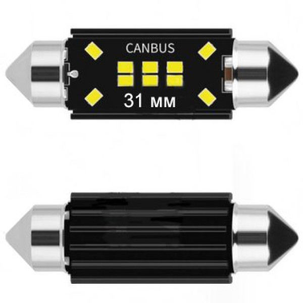 Світлодіод 12-24V Т11 31 мм SMD 8-2016 160Lm (Canbus Оманка) №110