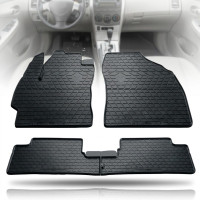 Автомобільні килимки в салон Toyota Corolla (E140) 2006-2012 євро борт 2 см Гумові Чорні 4 шт