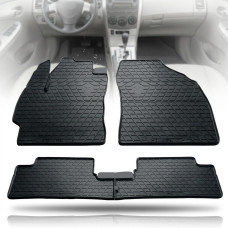 Автомобільні килимки в салон Toyota Corolla (E140) 2006-2012 євро борт 2 см Гумові Чорні 4 шт