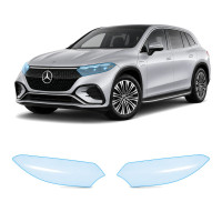 Антигравійна захисна бронеплівка за лекалами для Mercedes-Benz EQS SUV X296 2022- оптика (фари та ПТФ)