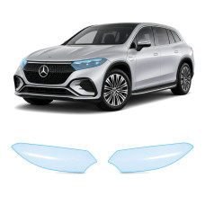 Антигравийная защитная бронепленка по лекалам для Mercedes-Benz EQS SUV X296 2022- оптика (фары и ПТФ)