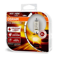 Автолампа галогенна Osram Fog Breaker +60% 12V H7 60/55W 2600K 2 шт (62210FBR-BOX)