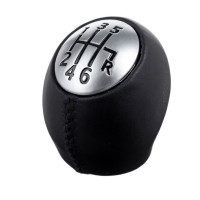 Ручка КПП для Renault Megane Scenic Laguna MK3 Duster (6 Швидкостей) Шкіра Чорний Шов 328650024R №3 (QZXN-J05)