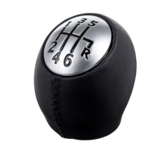 Ручка КПП для Renault Megane Scenic Laguna MK3 Duster (6 Швидкостей) Шкіра Чорний Шов 328650024R №3 (QZXN-J05)