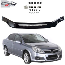 Дефлектор капота мухобойка для Opel Vectra C 2006-2008 рестайлинг Евро Крепление (Vip Tuning) OP22