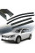 Дефлектори вікон вітровики Benke для Volkswagen Passat B6 / B7 Variant 2005- Антихром (Тенмниый Молдинг Нержавіюча сталь 3D)