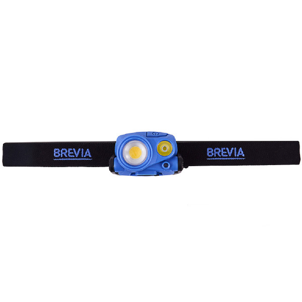 Фонарь налобный Brevia 400Lm + 200Lm 3W+3W COB 1200mAh IP65 (14100WX1)