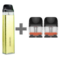 Многоразовый Pod-Набор Vaporesso Xros 3 Mini 1000mAh 2 мл (Картриджей 0.8 ОМ 3 шт) Лимонный Желтый