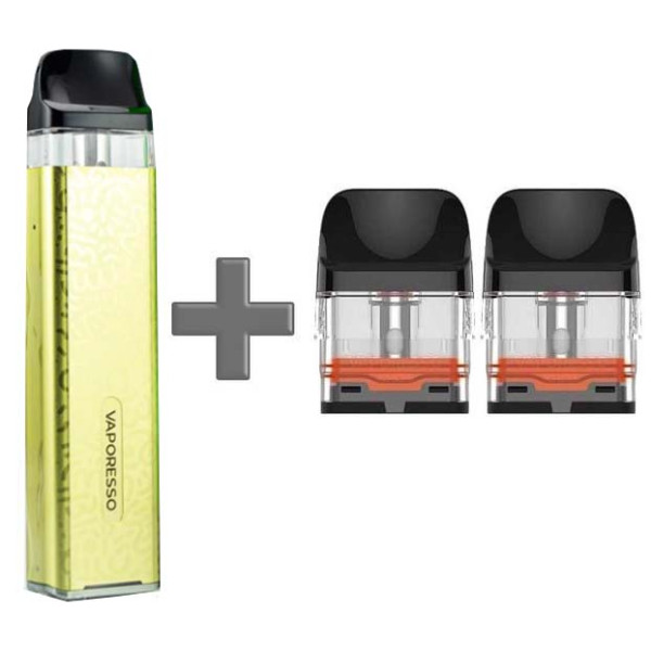 Багаторазовий Pod-Набір Vaporesso Xros 3 Mini 1000mAh 2 мл (Картриджів 0.8 ОМ 3 шт) Лимонний Жовтий
