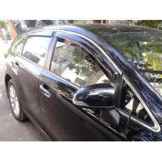 Дефлектори вікон вітровики Mercedes-Benz R-klasse W-251 2006-2013 З Хром Молдінгом